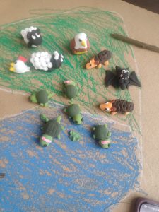 Membuat hewan dari clay